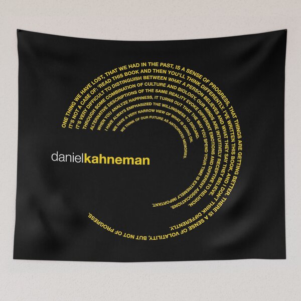 Item preview, Daniel Kahneman famous quotes poster [gold] designed and sold by CMYKStudio.