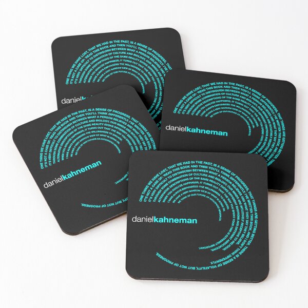Item preview, Daniel Kahneman famous quotes poster [aqua] designed and sold by CMYKStudio.