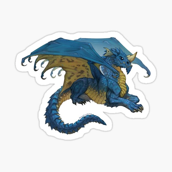 Aperçu de l'œuvre dragon bleu du mdn créée et vendue par chaoticcaprisun.