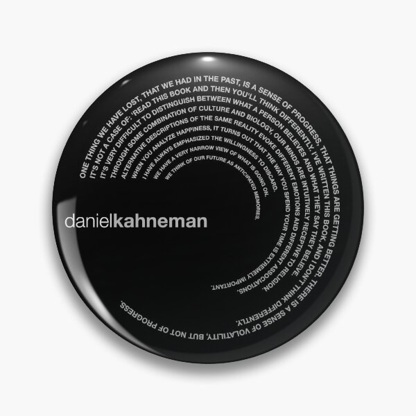 Item preview, Daniel Kahneman famous quotes poster [silver] designed and sold by CMYKStudio.