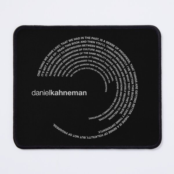 Item preview, Daniel Kahneman famous quotes poster [silver] designed and sold by CMYKStudio.