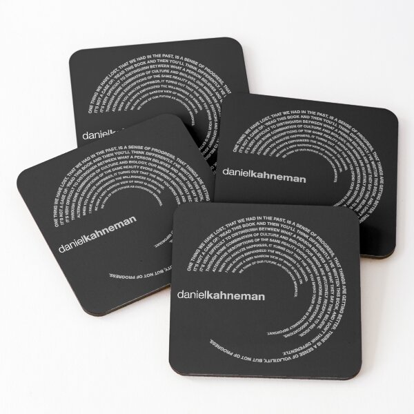 Item preview, Daniel Kahneman famous quotes poster [silver] designed and sold by CMYKStudio.