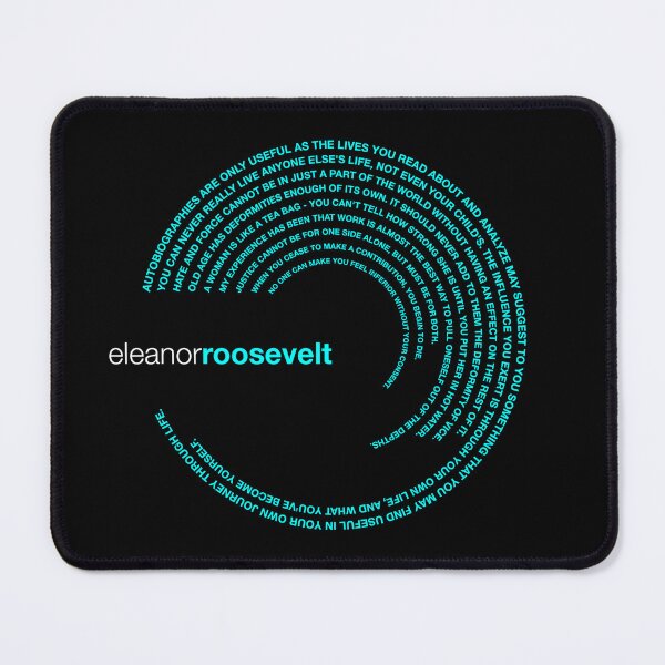 Item preview, Eleanor Roosevelt famous quotes poster [aqua] designed and sold by CMYKStudio.