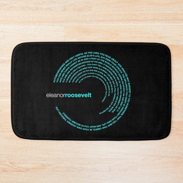 Item preview, Eleanor Roosevelt famous quotes poster [aqua] designed and sold by CMYKStudio.