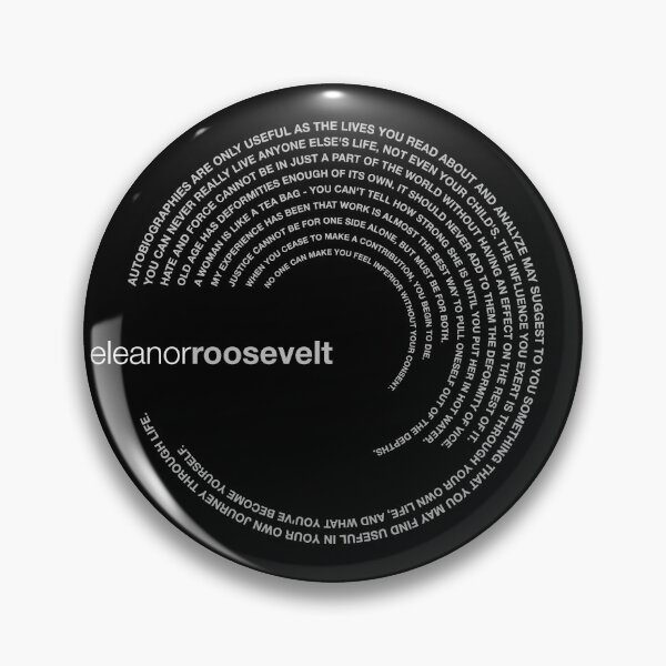 Item preview, Eleanor Roosevelt famous quotes poster [silver] designed and sold by CMYKStudio.