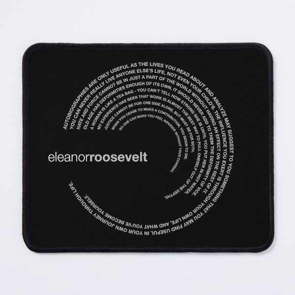 Item preview, Eleanor Roosevelt famous quotes poster [silver] designed and sold by CMYKStudio.