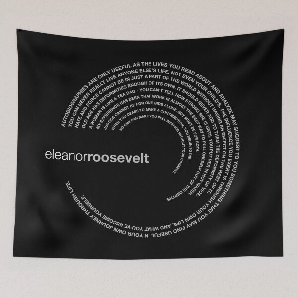 Item preview, Eleanor Roosevelt famous quotes poster [silver] designed and sold by CMYKStudio.