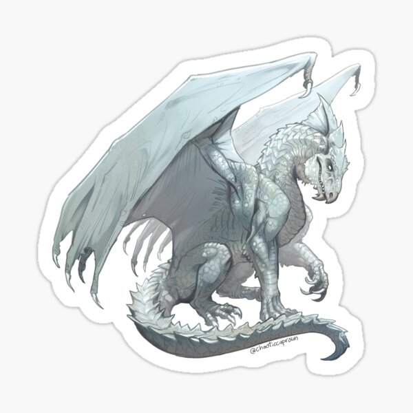 Aperçu de l'œuvre dnd dragon blanc créée et vendue par chaoticcaprisun.