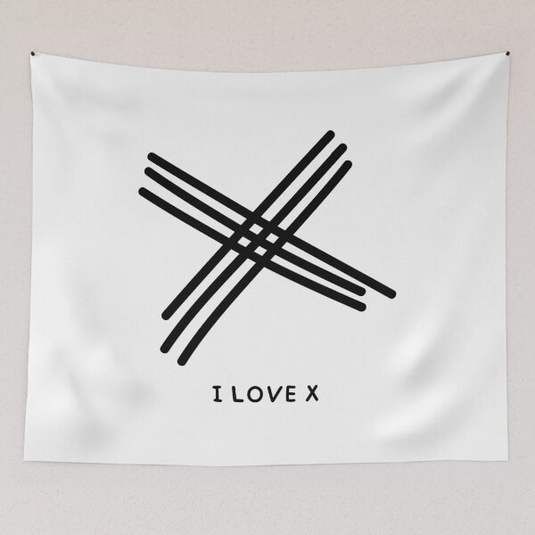 Item preview, I love X (Twitter) designed and sold by EternityLoves.