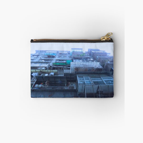 Item preview, Looking Up At A Chinese Apartment Block - In Blue designed and sold by exploramum.