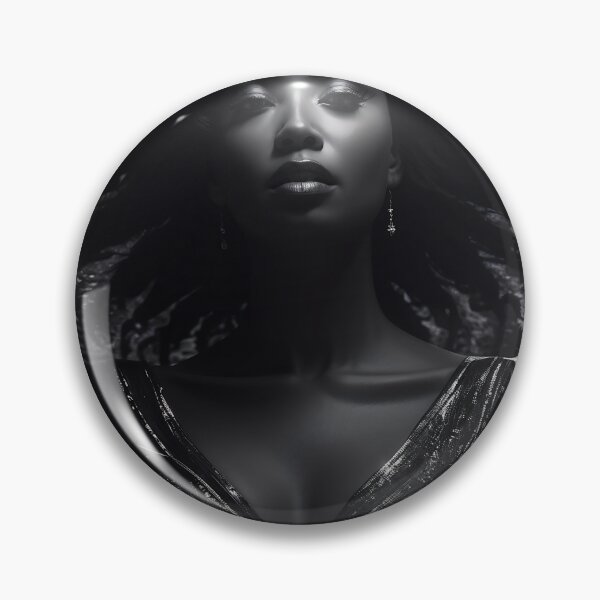 Item preview, Ebony Beauty: Black and White Digital Art Still designed and sold by Not Hugo.