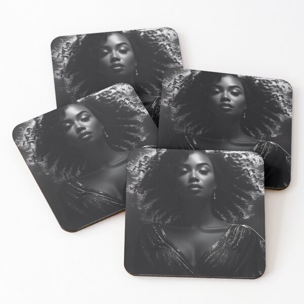 Item preview, Ebony Beauty: Black and White Digital Art Still designed and sold by Not Hugo.