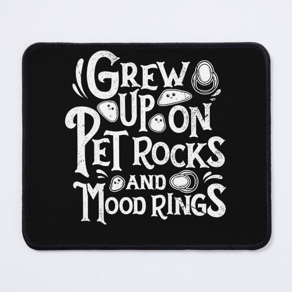 Item preview, Funny Gen X Generation X Pet Rocks & Mood Rings designed and sold by Crush Retro®.