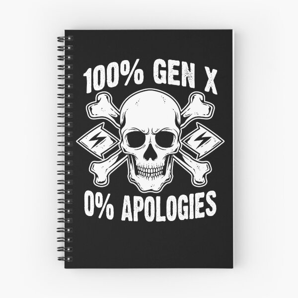 Item preview, Funny 100% 0% Apologies Gen X Generation X designed and sold by Crush Retro®.