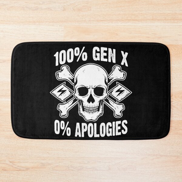 Item preview, Funny 100% 0% Apologies Gen X Generation X designed and sold by Crush Retro®.