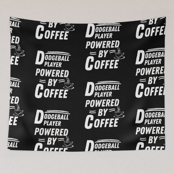 Item preview, Dodgeball Player powered by coffee designed and sold by annoying-shirts.