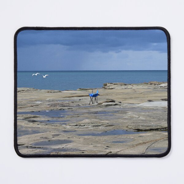 Item preview, Chair dumped on the rock platform designed and sold by Doug Cliff.
