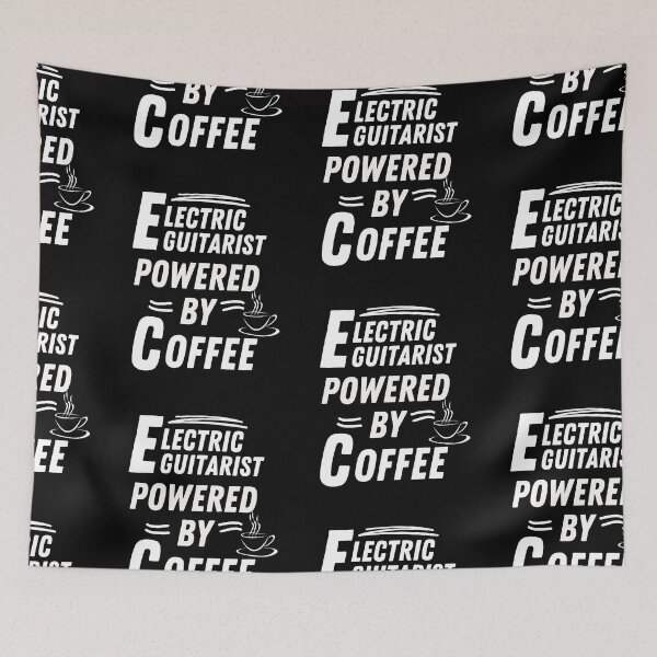 Item preview, Electric Guitarist powered by coffee designed and sold by annoying-shirts.