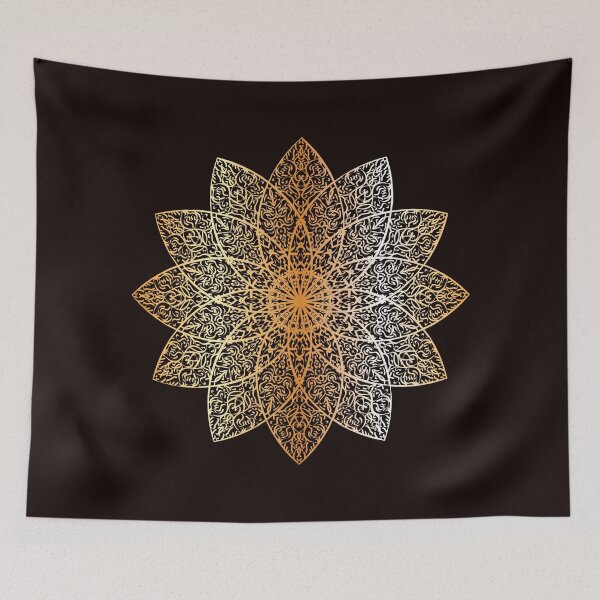 Aperçu de l'œuvre Mandala de fleurs : un éclat de pétales créée et vendue par Psycheek.