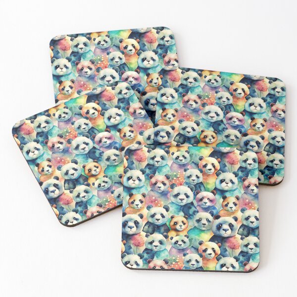 Item preview, Colorful Cosmos: A Whimsical Watercolor Panda Collection designed and sold by Michael van der Hoorn.