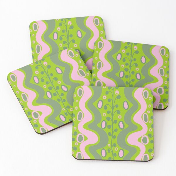 Item preview, PIRTSAKKA Collection with vibrant green and pink colors designed and sold by LuovaSieluART.