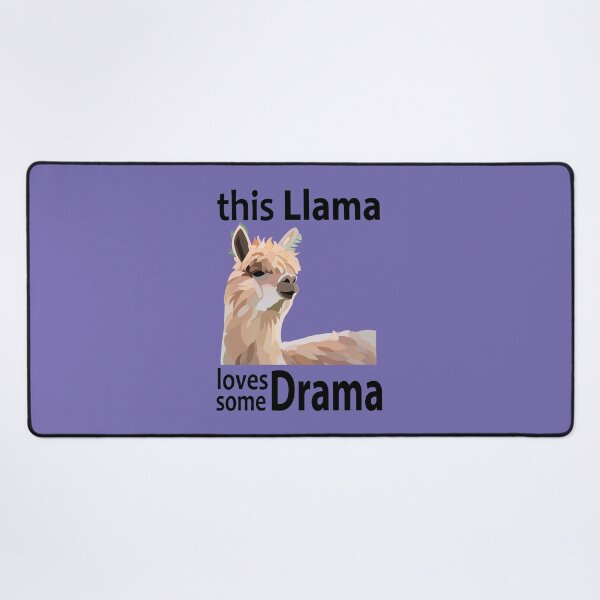 Item preview, This Llama Loves Some Drama Funny Llama designed and sold by Nisha Prabhu.