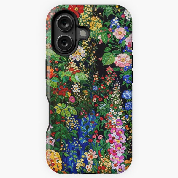 Aperçu de l'œuvre Jardin de fleurs Gustav Klimt créée et vendue par maniacfitness.