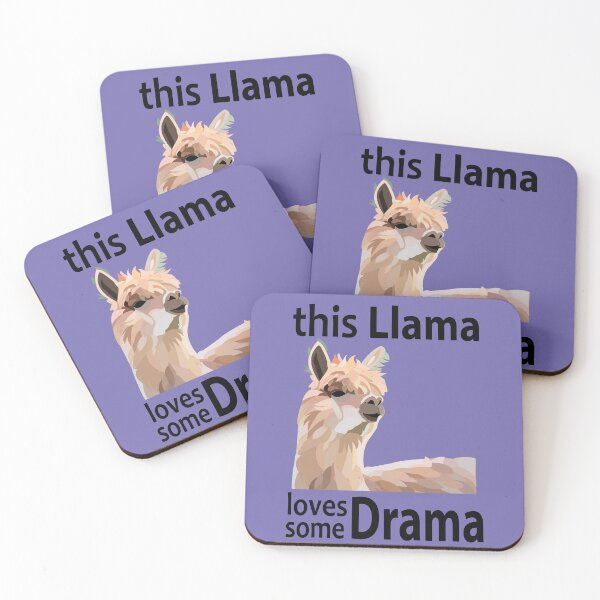 Item preview, This Llama Loves Some Drama Funny Llama designed and sold by Nisha Prabhu.