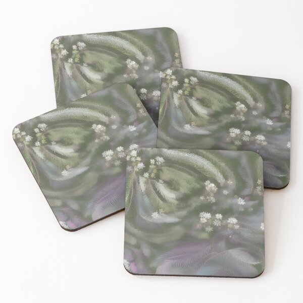 Item preview, Ethereal Feathers: Swirly Green and Purple Abstract designed and sold by MrKATORSKI.