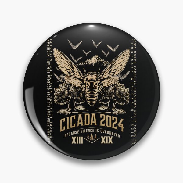 Item preview, VINTAGE RETRO CICADA BECAUSE SILENCE IS OVERRATED 2024 2  designed and sold by justyna-s28.