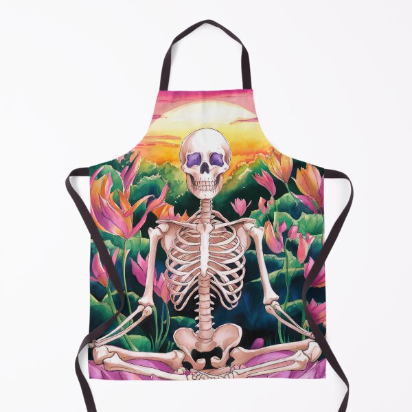 Item preview, lotus meditating skeleton designed and sold by ururuty.