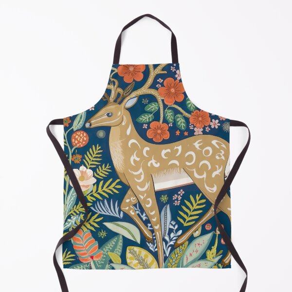 Item preview, Enchanting Deer Artwork in the Style of William Morris designed and sold by Tamas Das.