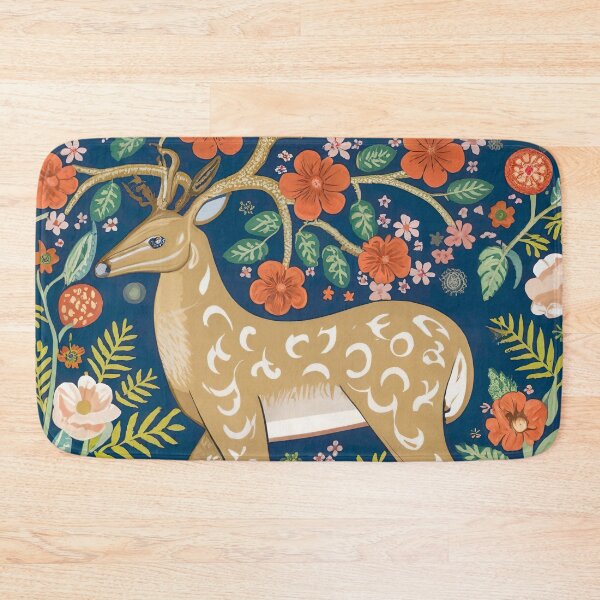Item preview, Enchanting Deer Artwork in the Style of William Morris designed and sold by Tamas Das.