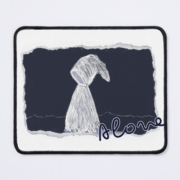 Item preview, The ghost alone blue and white designed and sold by J4narose.