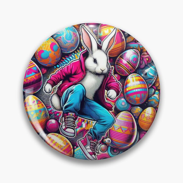 Item preview, rabbit with easter eggs Easter Funny animals  designed and sold by Expressions-Sel.