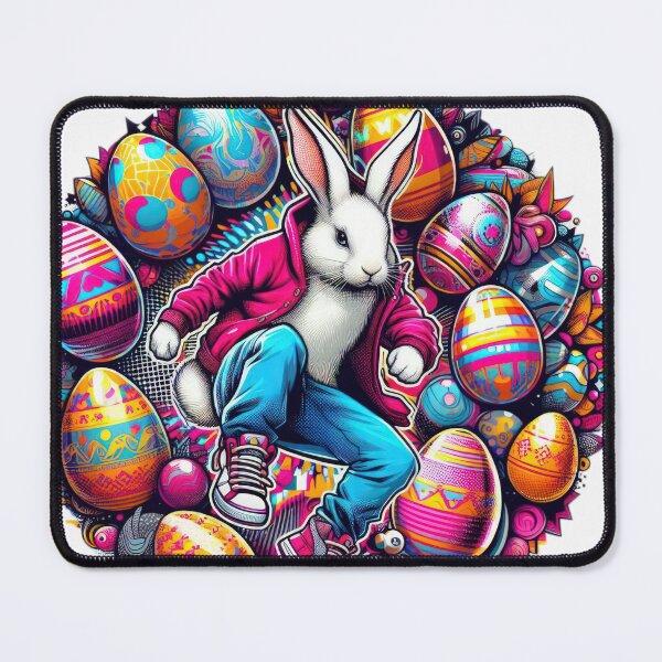 Item preview, rabbit with easter eggs Easter Funny animals designed and sold by Expressions-Sel.