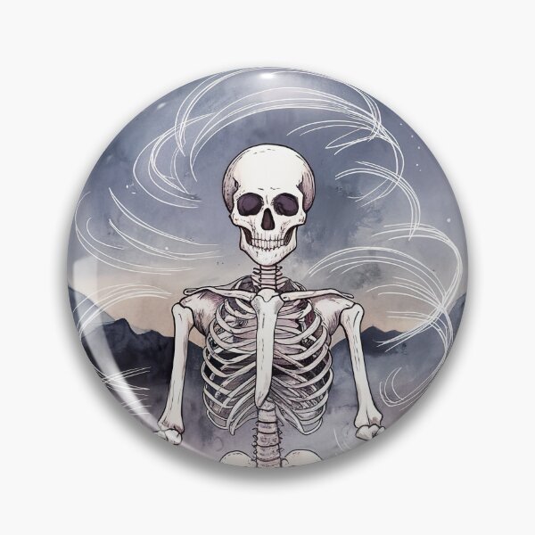 Item preview, night meditating skeleton designed and sold by ururuty.
