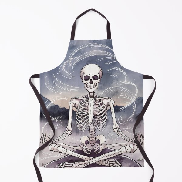 Item preview, night meditating skeleton designed and sold by ururuty.