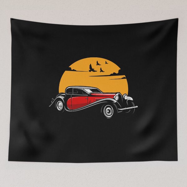 Item preview, Vintage Red Color Car Theme  designed and sold by Kaidynz.
