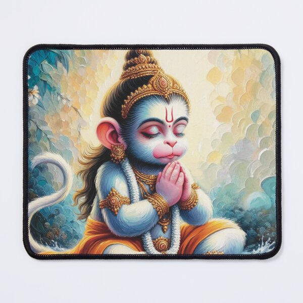 Item preview, Painting of Baby Hanuman Praying designed and sold by gargeesuresh.