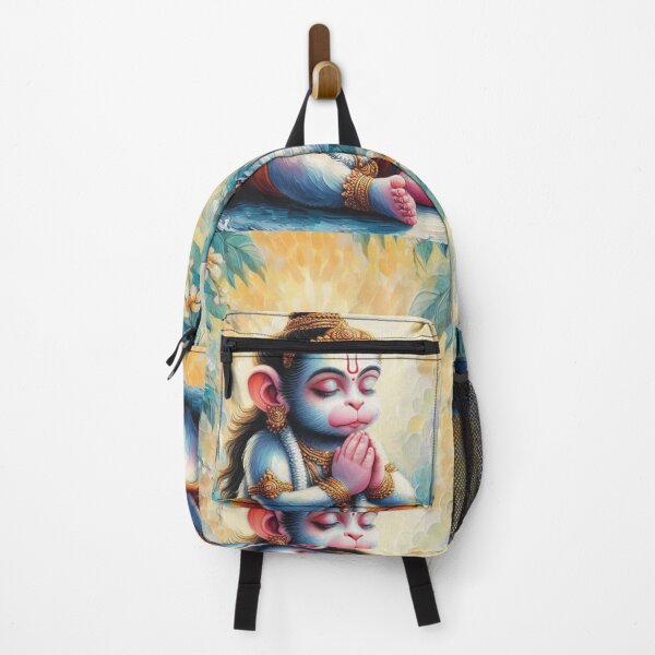 Item preview, Painting of Baby Hanuman Praying designed and sold by gargeesuresh.
