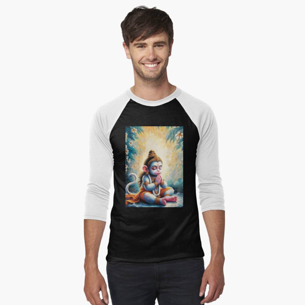 Item preview, Baseball ¾ Sleeve T-Shirt designed and sold by gargeesuresh.