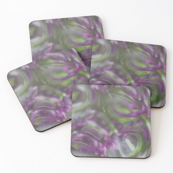 Item preview, Swirling Fantasy: Purple and Green Floral Fractal designed and sold by MrKATORSKI.