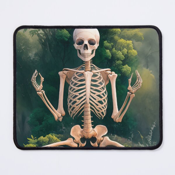 Item preview, nature meditating skeleton designed and sold by ururuty.