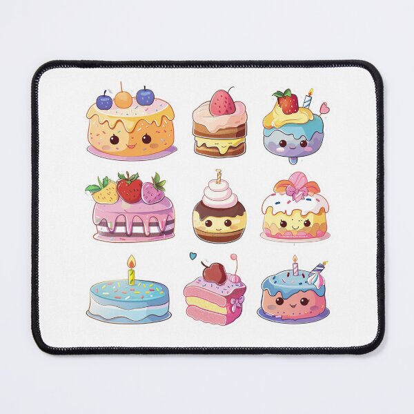 Item preview, Kawaii Cakes Stickers designed and sold by NicolasGlowArt.