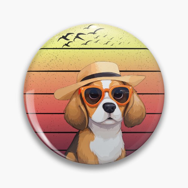 Artikelvorschau, Kluger Hund mit Vintage-Retro-Thema entworfen und verkauft von Kaidynz.