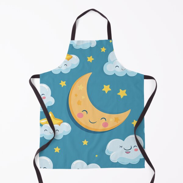 Item preview, Cute Moon And Clouds designed and sold by NicolasGlowArt.