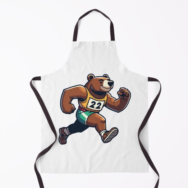 Item preview, Run Fast Like a Bear - Athletic Bear in Race Gear Illustration designed and sold by Akioos.