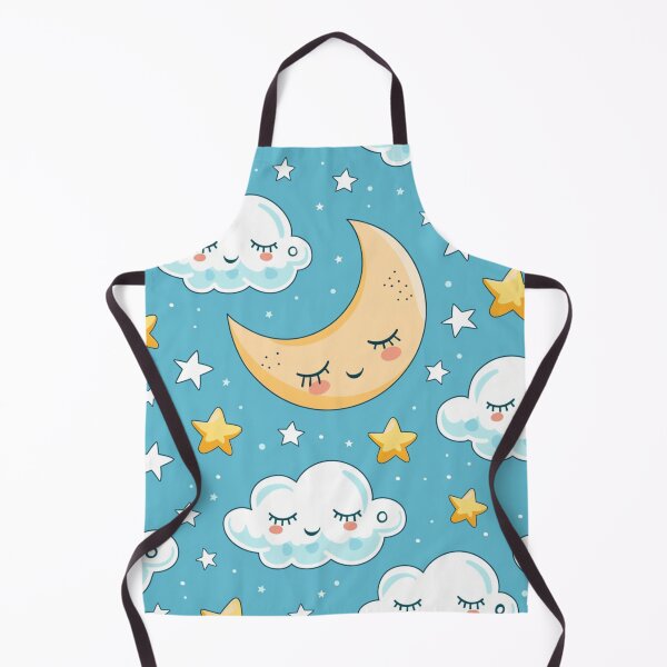 Item preview, Cute Clouds And Moon  designed and sold by NicolasGlowArt.