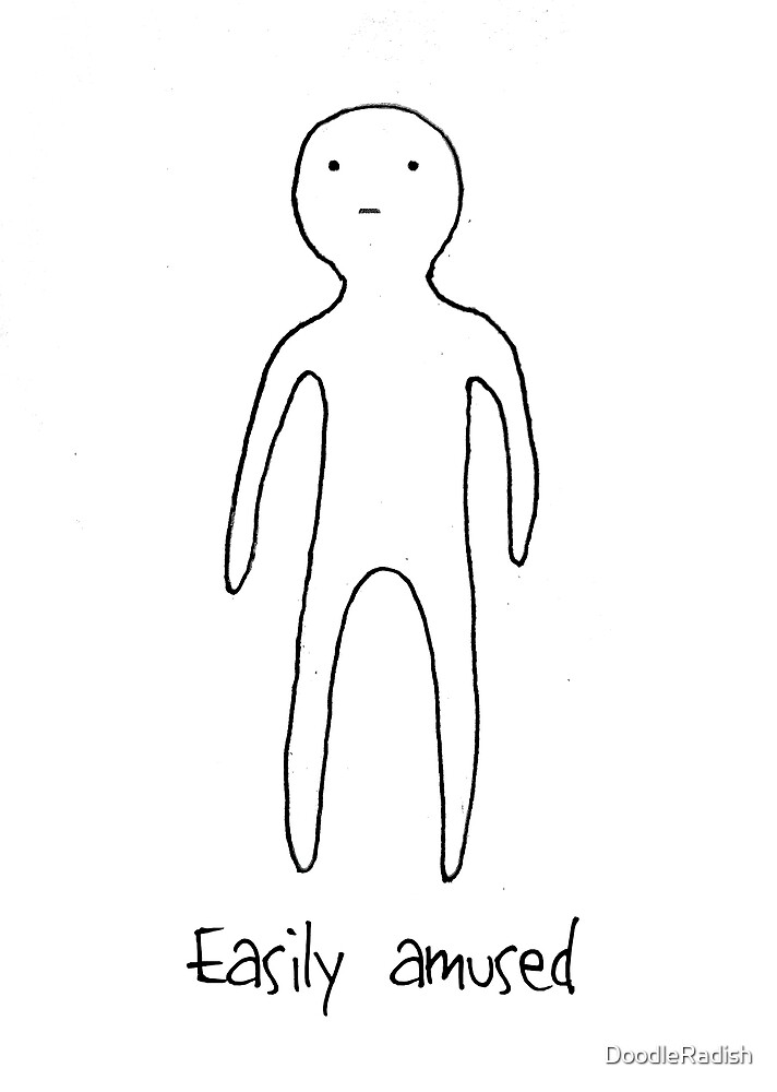 "Easily Amused" by DoodleRadish Redbubble
